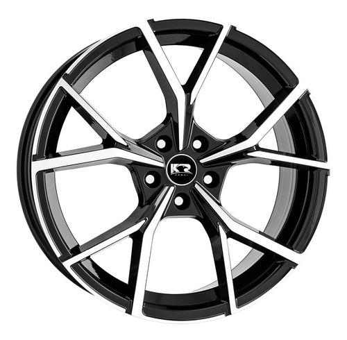 Roda Kr Aro 18 Furação 4x100 Modelo K73 Preto Diamantado