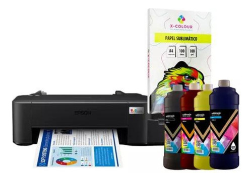 Impressora Epson L121 Ecotank + 8un Refil Tinta Sublimatica 