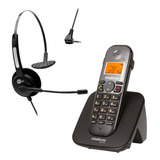 Kit Telefone Sem Fio Ts5120 + Fone P1 Mono Auricular Htu-300