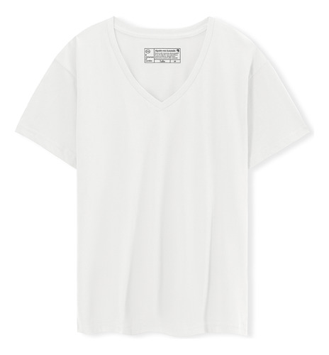 Playera Cuello V Oversize C&a De Mujer