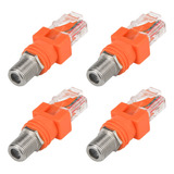 Adaptador Coaxial A Ethernet, 4 Unidades Coaxiales Rf F Hemb