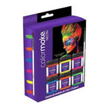 Kit 6 Tintas Facial Color Make Maquiagem Festa Neon Fluor