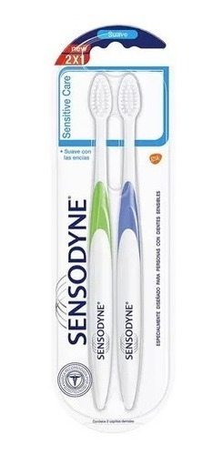 Pack Cepillo Dental Sensodyne Sensitive Care 2 Un Suave