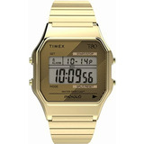 Timex Reloj T80 De 34 Mm, Expansión De Oro, Una Talla, 34