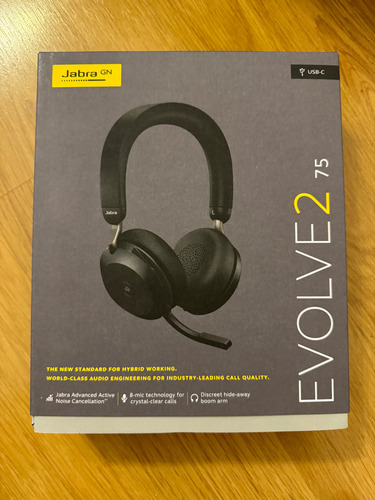 Headset Jabra Evolve2 75 Color Negro, Luz Roja - Como Nuevo