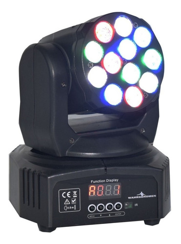 Cabeza Movil Rgbw 12 Led 5 W Wash  Disco Robotica Dmx Luces