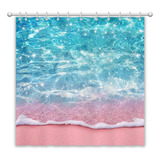 Juego De Cortina De Ducha Aprophic Beach Ocean 180x180cm