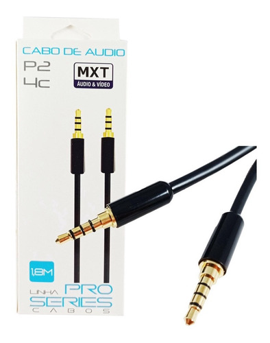 Cabo De Áudio Auxiliar P3 X P3 Stereo Carro Som Fone