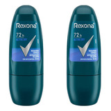 Kit 2 Desodorante Rollon Rexona Men Active Dry 72h 30ml