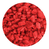 Grava Color Rojo Para Acuario 3 Kg Peces Decoración Acuario