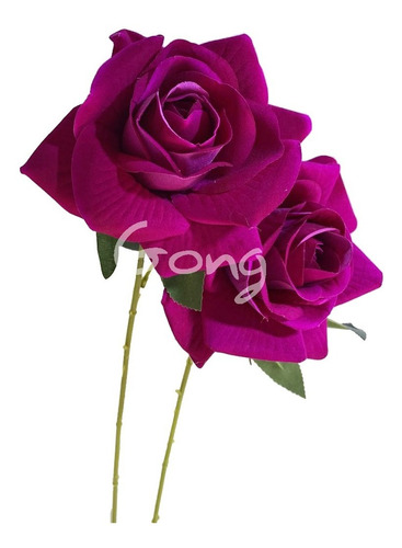 Rosas Planta Artificial Flor Decorativa 80cm Aprox 