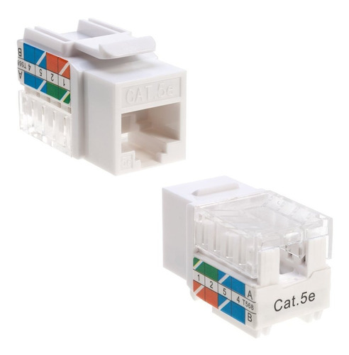 Cat5e Ethernet Rj 45 Keystone Jack Cat5 Perforar Hacia ...