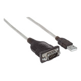 Cable Conversor  Manhattan Usb/serie Rs232 Db9 45 Cm