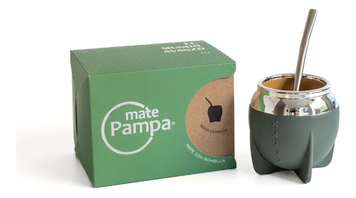 Mate Pampa Con Bombilla Torpedo Termico Varios Colores 