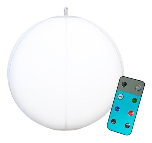 Esfera Led Color Rgb Lampara Solar Colgante Flotante X3