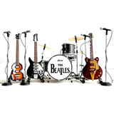 Beatles Miniatura Guitarras, Bajo, Bateria, Mics. Miniature 