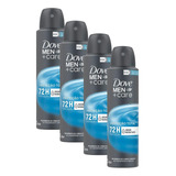 Kit 4 Desodorante Dove Men+care Aerossol Cuidado Total 150ml