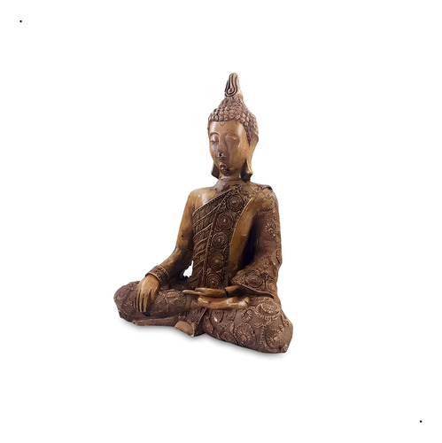 Buda Hindu Meditação Estátua Grande 30cm P/ Decoração