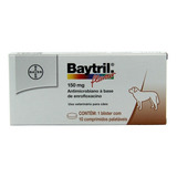 Baytril 150mg - 10 Comprimidos