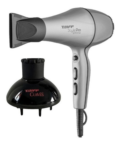 Secador Taiff Style Pro 2000w C/ Difusor Cachos Taiff Curves