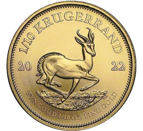 Moneda De Oro Krugerrand Sudafricana 1/10 Onz. Ley .9167