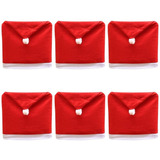 6 Piezas De Silla De Navidad Cubre El Sombrero Rojo De ...
