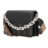 Bolso Crossbody Mujer Negro 829-01