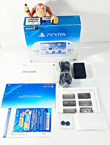 Caja + Accesorios Para La Consola Psvita Slim White.