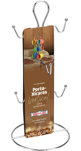 Suporte Organizador Xícaras Vertical Cantinho Do Café Aço