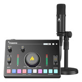 Maono Mezcladora Consola Audio Con Micrófono Xlr Amc2a Neo