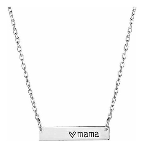 Collar - Platinum Plated Love Mama Mothor's Day Birthday Sta