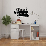 Adesivo Parede Sala Quarto Frases Pense Positivo Decoração