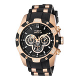 Reloj De Pulsera Invicta Speedway 40052, Para Hombre, Con Correa De Silicona, Acero Inoxidable Color Oro Y Rosa