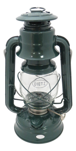 Dietz 76, Lampara Con Quemador De Aceite Original, Verde
