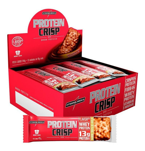 Protein Crisp Caixa Com 12 Unidades Sabor Trufa De Avelã