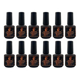 Kit 12 Topcoat Fengshangmei Pretinho Do Poder 15ml Unhas Gel