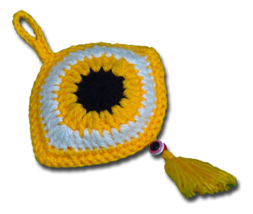 Colgante Ojo Turco Decoración Crochet Artesanía