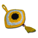 Colgante Ojo Turco Decoración Crochet Artesanía