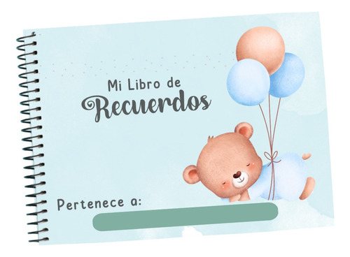 Álbum De Recuerdos Bebé Imprimible Ositos Nene