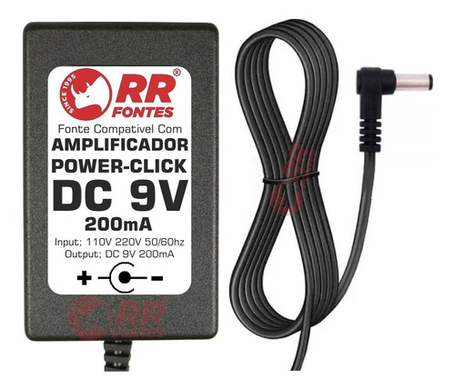 Fonte Para Power Click Amplificador D Fones 9v Db05 Db05s