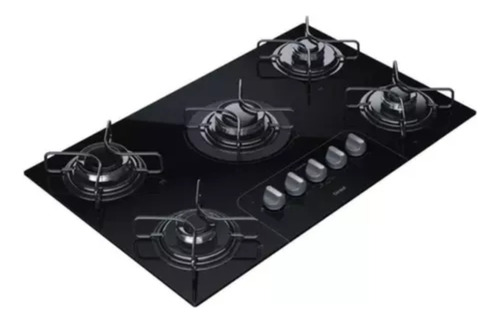 Fogão Cooktop Consul 5 Bocas Cd075ae Gás Preto Bivolt