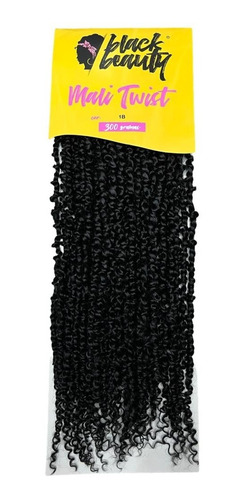Cabelos Orgânico Crochet Braid Mali Twist 300gr Black Beauty