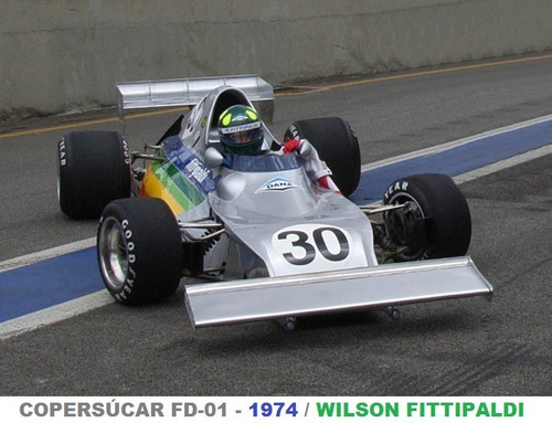 Quadro Vintage20x30: Copersúcar Fd01 1974/ Wilson Fittipaldi
