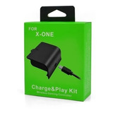 Bateria E Cabo Carregador Controle Xbox One Charge Play 