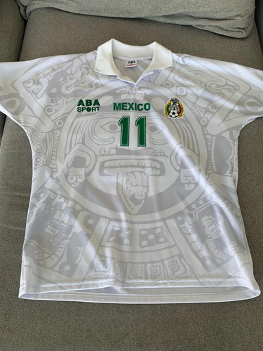 Jersey Mexico 1997 1998 Calendario Azteca Blanco Aba Sport