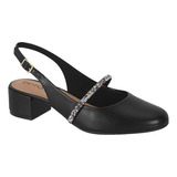 Sapato Feminina Beira Rio 4301.106 Scarpin Bico Redondo 