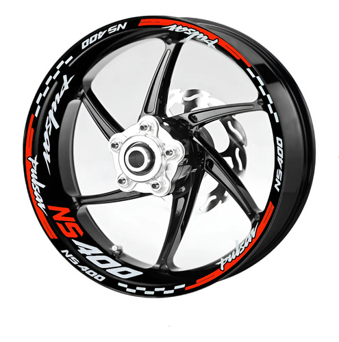 Kit De Stickers Calcomanías Rin Pulsar Ns 400z M-4 Neones | Meses sin interés