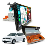 Central Multimidia 9polegadas Genko Carplay Android Auto Gps Cor Volkswagen Polo 2003 À 2014