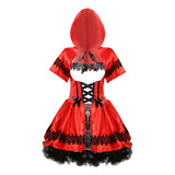 Disfraz De Caperucita Roja De Halloween Para Mujer