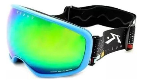 Antiparra Para Nieve Ski Rusty Tek C2 Espejado Verde 